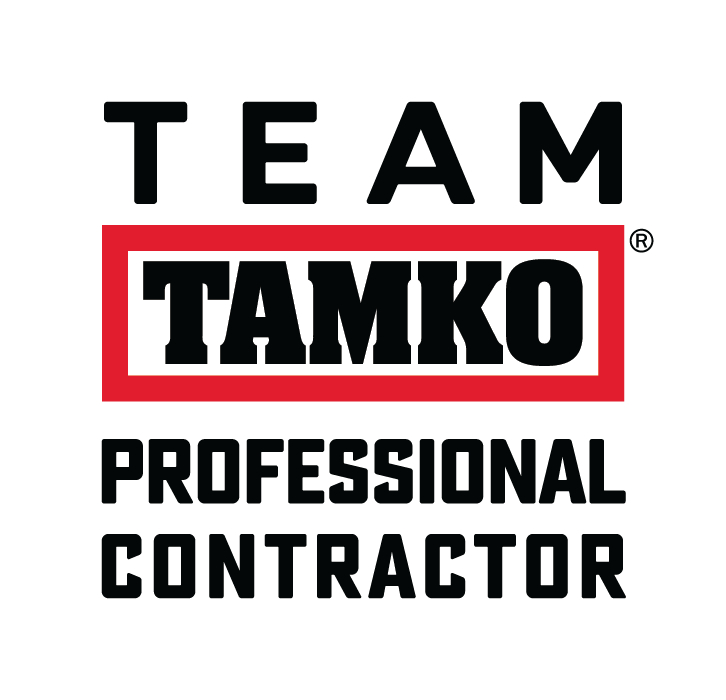 Team TAMKO logo (black + red)